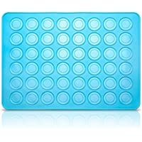 Belmalia Molde Macarons de Silicona para Macarons Perfectos | Capa Antiadherente | Azúl